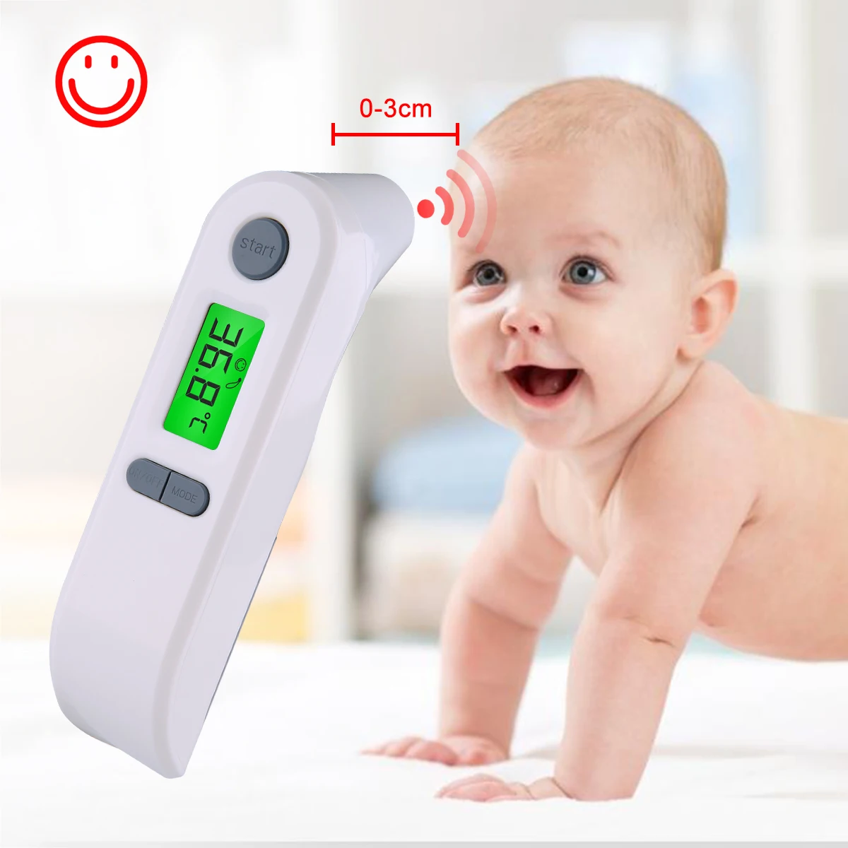 WARMOM 1PC Baby Digital Medical Infrared Thermometer Non-contact Forehead and Ears Body Thermometer For Children and Adult
WARMOM 1PC Baby Digital Medical Infrared Thermometer Non-contact Forehead and Ears Body Thermometer For Children and Adult