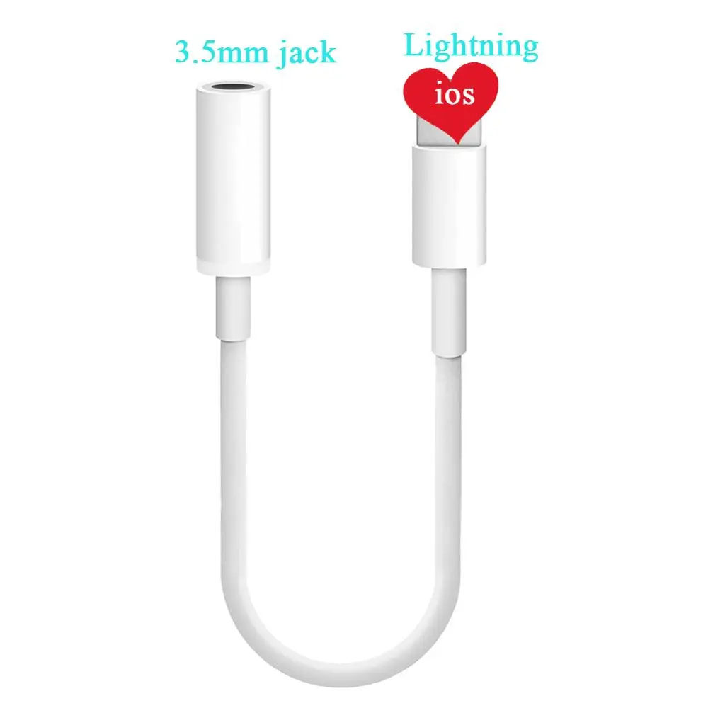For IOS Syetem Headphone Adapter For iPhone 7 8 X AUX Audio Adapter For Lightning To 3.5mm Adapters Headphone Jack Cable
For IOS Syetem Headphone Adapter For iPhone 7 8 X AUX Audio Adapter For Lightning To 3.5mm Adapters Headphone Jack Cable