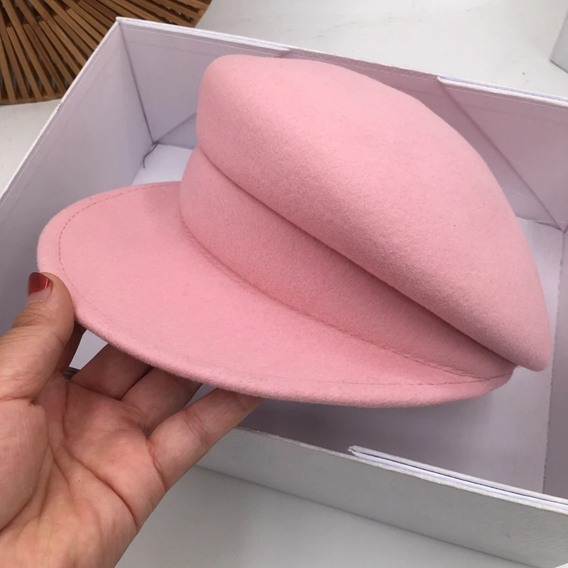 2019 early autumn new high-density pink cap wool hat net red with the same paragraph wild age beret tide visors
2019 early autumn new high-density pink cap wool hat net red with the same paragraph wild age beret tide visors