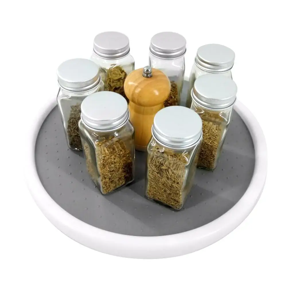 Rotating tray 12-Inch Non-Skid Pantry Cabinet Turntable with Wide Base Storage Bin Rotating Organizer for Kitchen Seasoning
Rotating tray 12-Inch Non-Skid Pantry Cabinet Turntable with Wide Base Storage Bin Rotating Organizer for Kitchen Seasoning