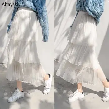 Skirts Women Spring Summer Elegant All-match Kawaii Soft Pleated High Quality Chic Korean Style Elegant Womens Skirt Streetwear
Skirts Women Spring Summer Elegant All-match Kawaii Soft Pleated High Quality Chic Korean Style Elegant Womens Skirt Streetwear