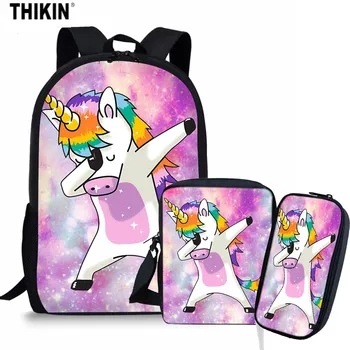 THIKIN Swag Unicorn School Backpack Set for Teenager Girls Boys Cartoon Print Orthopedics Bagpack Children Student Kids Mochilas
THIKIN Swag Unicorn School Backpack Set for Teenager Girls Boys Cartoon Print Orthopedics Bagpack Children Student Kids Mochilas