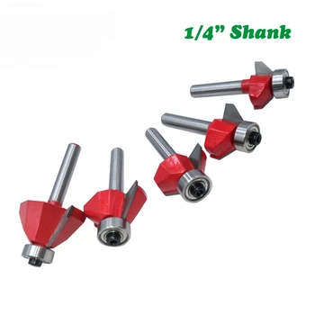 1/4 Inch Woodworking Router Tools Shank 45 Degree Chamfer Edge Forming Router Bit Woodworking Tool for Corner Surface Polishing
1/4 Inch Woodworking Router Tools Shank 45 Degree Chamfer Edge Forming Router Bit Woodworking Tool for Corner Surface Polishing