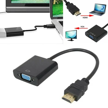 HDMI Male to VGA Female Video Cable Cord Converter Adapter for HDTV PC DVD 1080 H-best
HDMI Male to VGA Female Video Cable Cord Converter Adapter for HDTV PC DVD 1080 H-best