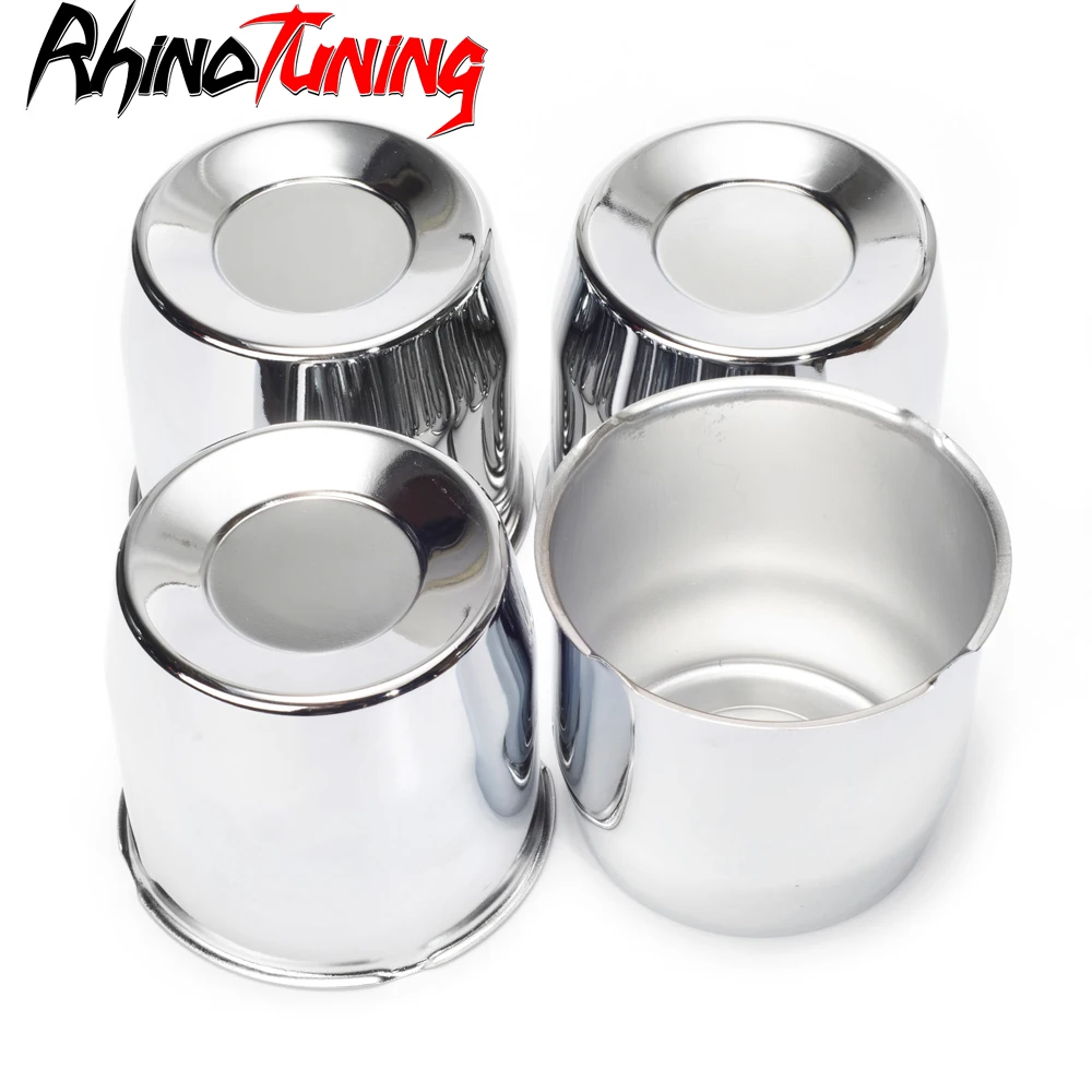 

4pcs 108mm Push Through Center Cap Fit For 4.25in Trailer/Truck Rims Cover Hub Bore 4.25" Tall Universal Car Dust Hubcap Chrome