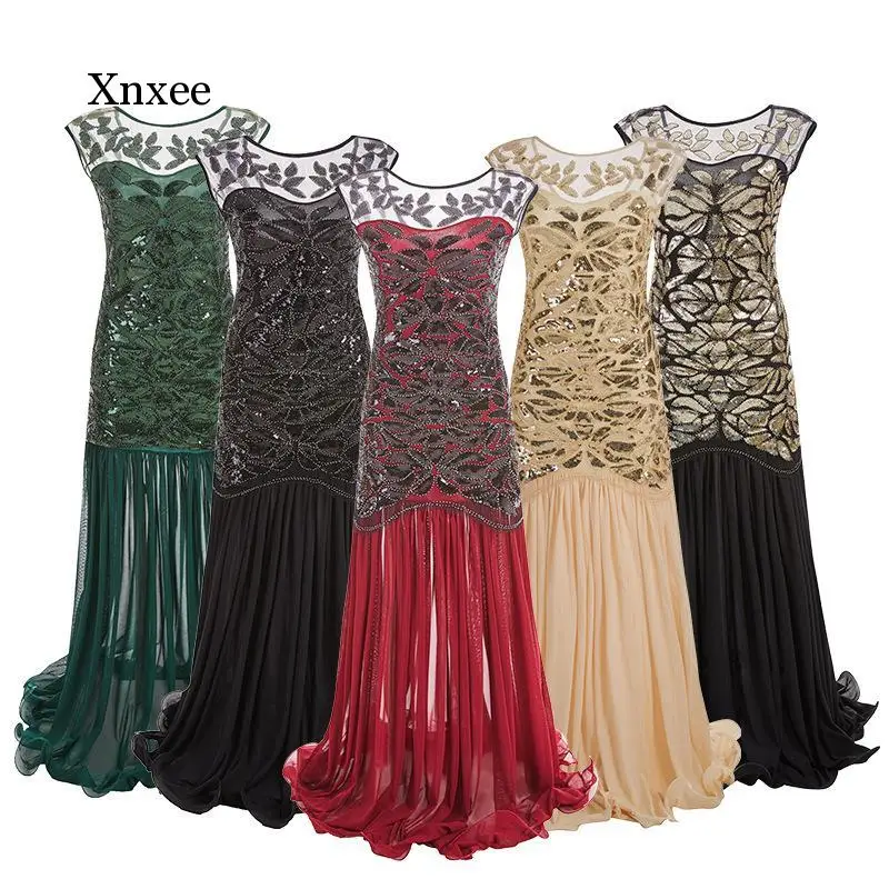 Женское винтажное вечернее платье, длинное облегающее Сетчатое платье с блестками и бисером, одежда для вечеринки
Женское винтажное вечернее платье, длинное облегающее Сетчатое платье с блестками и бисером, одежда для вечеринки