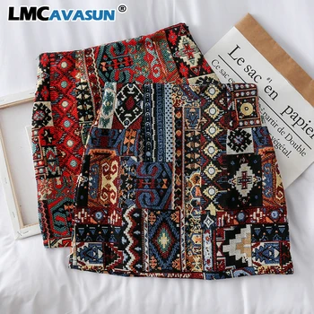 LMCVASUN 2020 Skirts Woman Boho Embroidery High Waist Mini Skirt Vintage Literary Girls Chic Pattern A-line Wrap Skirts
LMCVASUN 2020 Skirts Woman Boho Embroidery High Waist Mini Skirt Vintage Literary Girls Chic Pattern A-line Wrap Skirts