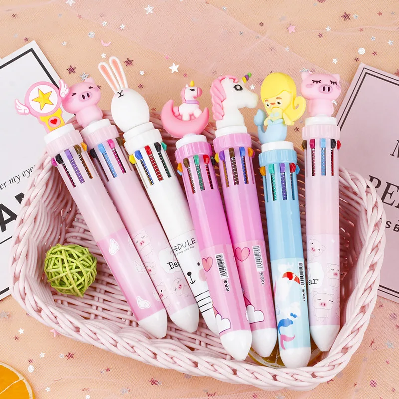 10 Color Cartoon Silicone Ballpoint Pens Cute Push Ballpoint Pen Student Multicolor Pen
10 Color Cartoon Silicone Ballpoint Pens Cute Push Ballpoint Pen Student Multicolor Pen