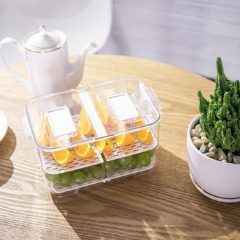 Food Storage Container Plastic Food Containers Double-layer Freezer Refrigerator Safe Keep Fresh E2S
Food Storage Container Plastic Food Containers Double-layer Freezer Refrigerator Safe Keep Fresh E2S