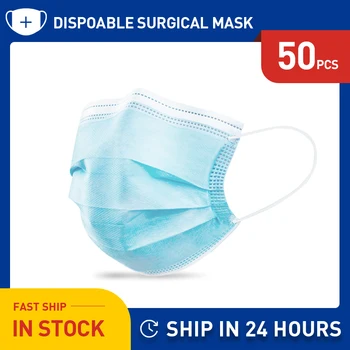50PCS Disposable Protective Face Masks 3 Layer Medical Masks Surgical Mask Dust Filter Safety Mask mascarilla quirurgica
50PCS Disposable Protective Face Masks 3 Layer Medical Masks Surgical Mask Dust Filter Safety Mask mascarilla quirurgica