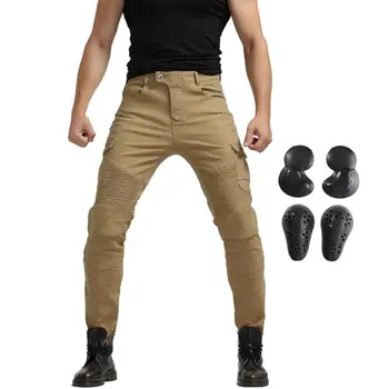 2019 Men's Denim Motorcycle Motorbike Riding Jeans moto Vaqueros With 4 X CE Detachable Knee Hip Pads Khaki XS-3XL
2019 Men's Denim Motorcycle Motorbike Riding Jeans moto Vaqueros With 4 X CE Detachable Knee Hip Pads Khaki XS-3XL
