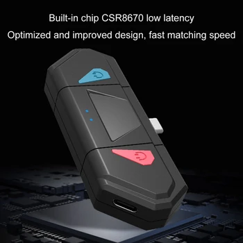 Bluetooth 5.0 Transmitter Wireless Audio Headset USB Type-C Bluetooth 5.0 Adapter for Switch Lite for PS4 for Xbox Plug And Play
Bluetooth 5.0 Transmitter Wireless Audio Headset USB Type-C Bluetooth 5.0 Adapter for Switch Lite for PS4 for Xbox Plug And Play