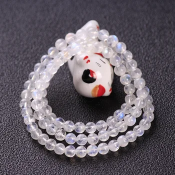 Classic natural blue moonstone bead bracelet, unique natural stone lucky bracelet, handmade jewelry for women
Classic natural blue moonstone bead bracelet, unique natural stone lucky bracelet, handmade jewelry for women