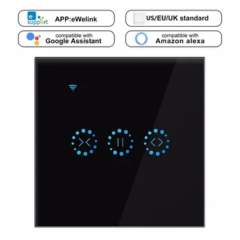 WiFi Smart Curtain Switch Remote Control Roller Shutter Touch Switch Motor Door Switch Alexa Voice APP Control Googel Assistant
WiFi Smart Curtain Switch Remote Control Roller Shutter Touch Switch Motor Door Switch Alexa Voice APP Control Googel Assistant
