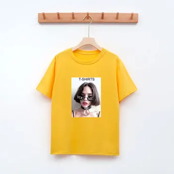 Coreano t-shirt tee kawaii gatto del ricamo del cotone delle parti superiori della Red 
Coreano t-shirt tee kawaii gatto del ricamo del cotone delle parti superiori della Red