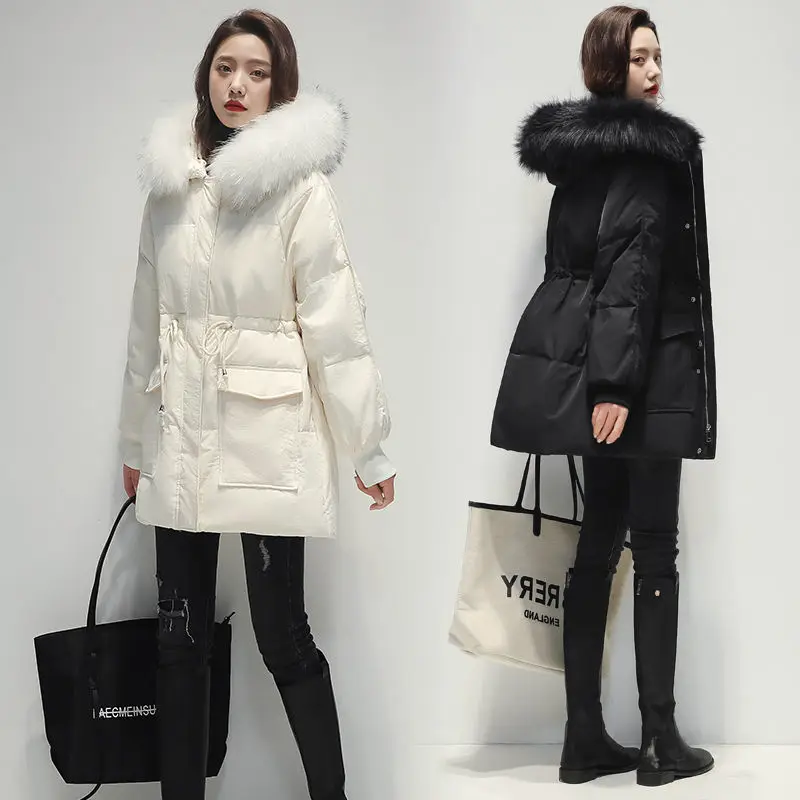 2023 New Women Parkas Long Down Padded Jacket Female Hooded Fur Collar Winter Loose Korean Waist Thick Cotton-Padded Jacket
2023 New Women Parkas Long Down Padded Jacket Female Hooded Fur Collar Winter Loose Korean Waist Thick Cotton-Padded Jacket