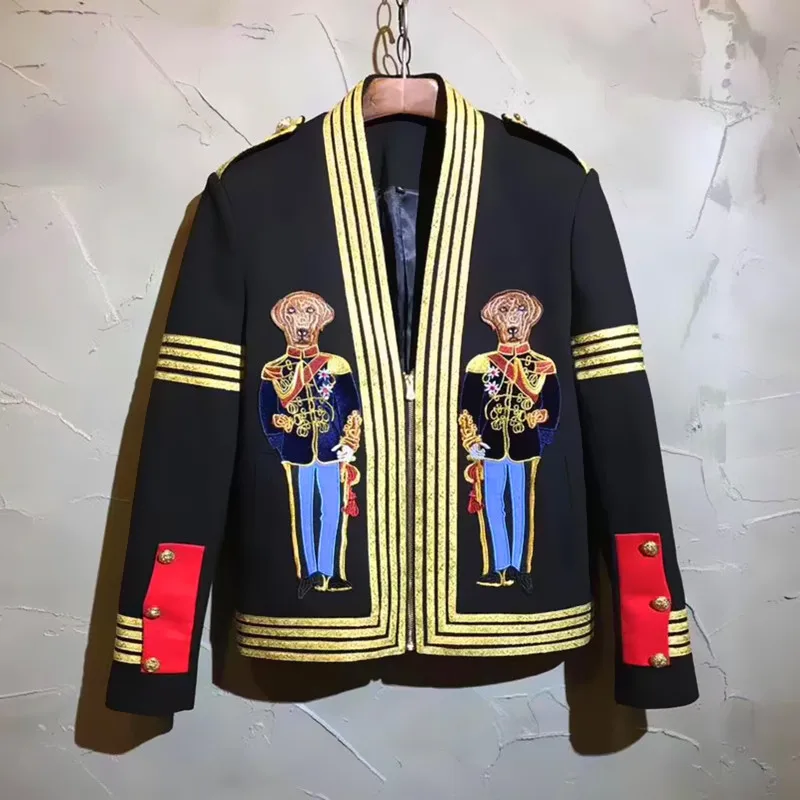 The Tide Singer Host Costume European Style C Studio Stage Autumn Mens Wear Heavy Embroidery Small Suit Loose Coat Concerts
The Tide Singer Host Costume European Style C Studio Stage Autumn Mens Wear Heavy Embroidery Small Suit Loose Coat Concerts