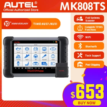 Autel MaxiCheck MK808TS MX808TS OBD2 Diagnostic Tool ODB2 scanner automotive code reader TPMS programmer IMMO DPF PK MK808 TS608
Autel MaxiCheck MK808TS MX808TS OBD2 Diagnostic Tool ODB2 scanner automotive code reader TPMS programmer IMMO DPF PK MK808 TS608