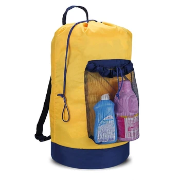 Backpack Laundry Bag,Laundry Backpack with Shoulder Straps and Mesh Pocket Durable Nylon Laundry Washing Backpack with Drawstrin 
Backpack Laundry Bag,Laundry Backpack with Shoulder Straps and Mesh Pocket Durable Nylon Laundry Washing Backpack with Drawstrin