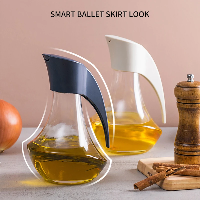 

Glass Leakproof Oil Bottle High Capacity Soy Sauce Vinegar Cans Oiler Edible Oil Container Condiment Pot Seasoning Spice Tools