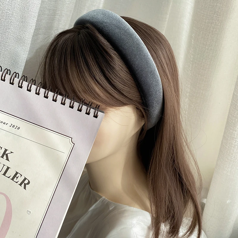 Retro Thick Velvet Headband Women Hair Accessories Fashion Wide Solid Color HairBand Plastic Elegant Bezel Hair Hoop Headwear Retro Thick Velvet Headband Women Hair Accessories Fashion Wide Solid Color HairBand Plastic Elegant Bezel Hair Hoop Headwear