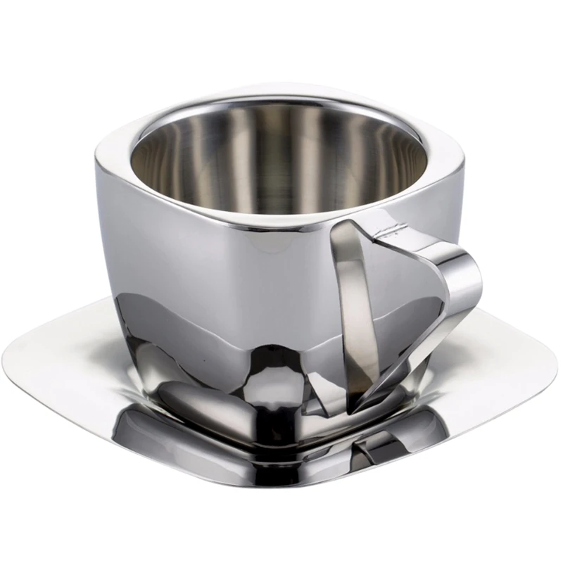 Stainless Steel Coffee Cup Double Anti-Scalding Hand Insulation Hanging Ear Coffee Vacuum Square Milk Tea Cup Saucer Tea Cup For
Stainless Steel Coffee Cup Double Anti-Scalding Hand Insulation Hanging Ear Coffee Vacuum Square Milk Tea Cup Saucer Tea Cup For