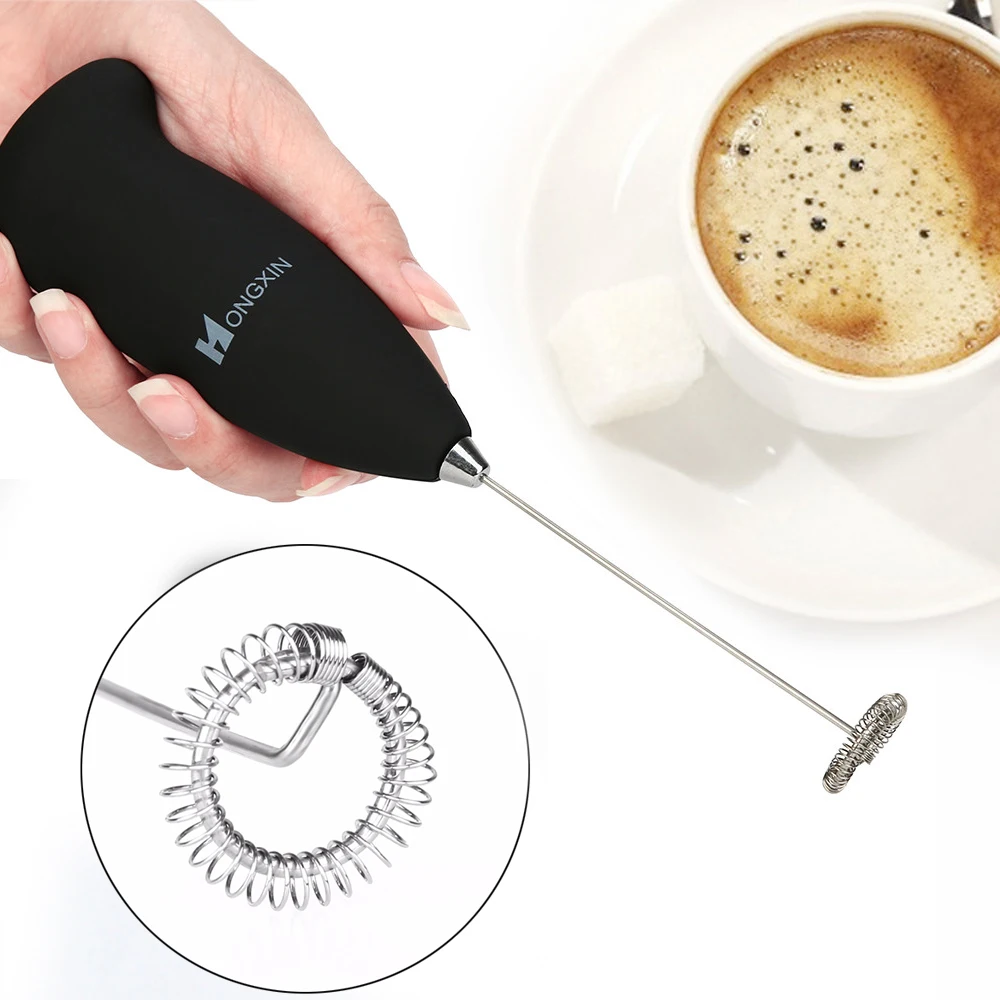 

Kitchen Electric Hand Whisk Mixer Coffee Milk Egg Beater Stainless Steel Frother Egg Electric Mini Handle Stirrer капучинатор