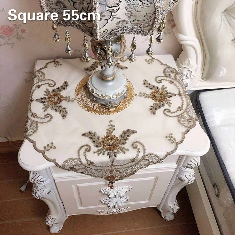 Luxury European Square Lace Beaded Embroidered Christmas Tablecloth Transparent Tapete Mantel Nappe Table Cover Wedding Decor
Luxury European Square Lace Beaded Embroidered Christmas Tablecloth Transparent Tapete Mantel Nappe Table Cover Wedding Decor