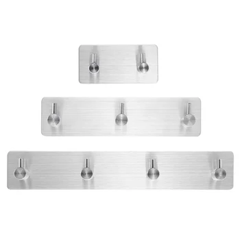 2/3/4 Hooks Needn't Punch Hooks Towel Family Robe Hanging For Kitchen Bags Bathroom Clothes Hanger Wall Hooks with Adhesive
2/3/4 Hooks Needn't Punch Hooks Towel Family Robe Hanging For Kitchen Bags Bathroom Clothes Hanger Wall Hooks with Adhesive