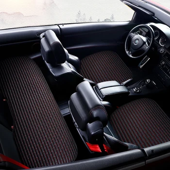 Car Seat Cover Front Rear Flocking Cloth Cushion Non Slide Auto Accessories Universa Seat Protector Mat Pad Keep Warm in Winter