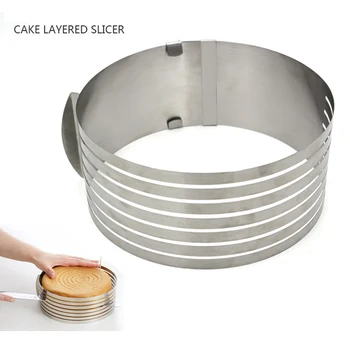 Adjustable Stainless Steel Round Bread Cake Slicer Cake Cutter Slice Cutter Mold DIY Cake Tools Kitchen Baking Accessories
Adjustable Stainless Steel Round Bread Cake Slicer Cake Cutter Slice Cutter Mold DIY Cake Tools Kitchen Baking Accessories