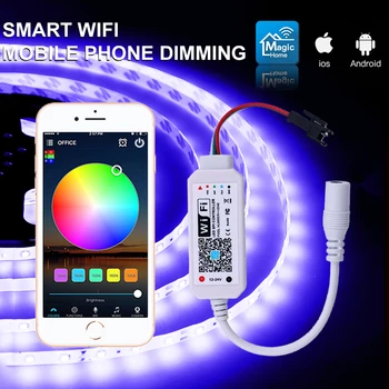 DC12V〜24V Smart LED Controller WiFi APP Voice Control Support Alexa Google Home Smart Home 16 Millions of Colors and DIY Color
DC12V〜24V Smart LED Controller WiFi APP Voice Control Support Alexa Google Home Smart Home 16 Millions of Colors and DIY Color
