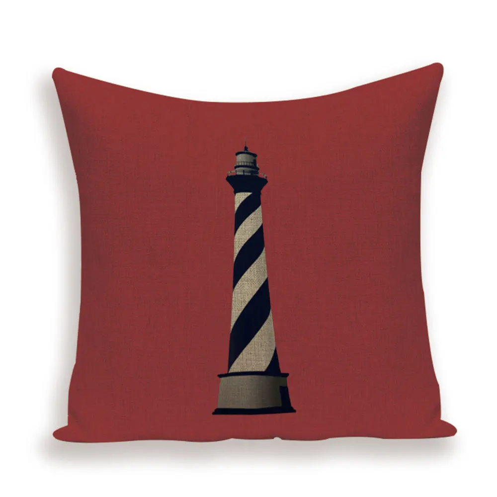 Nautical Pillow Cover Decorative Cushion Covers Navy Anchor Decor