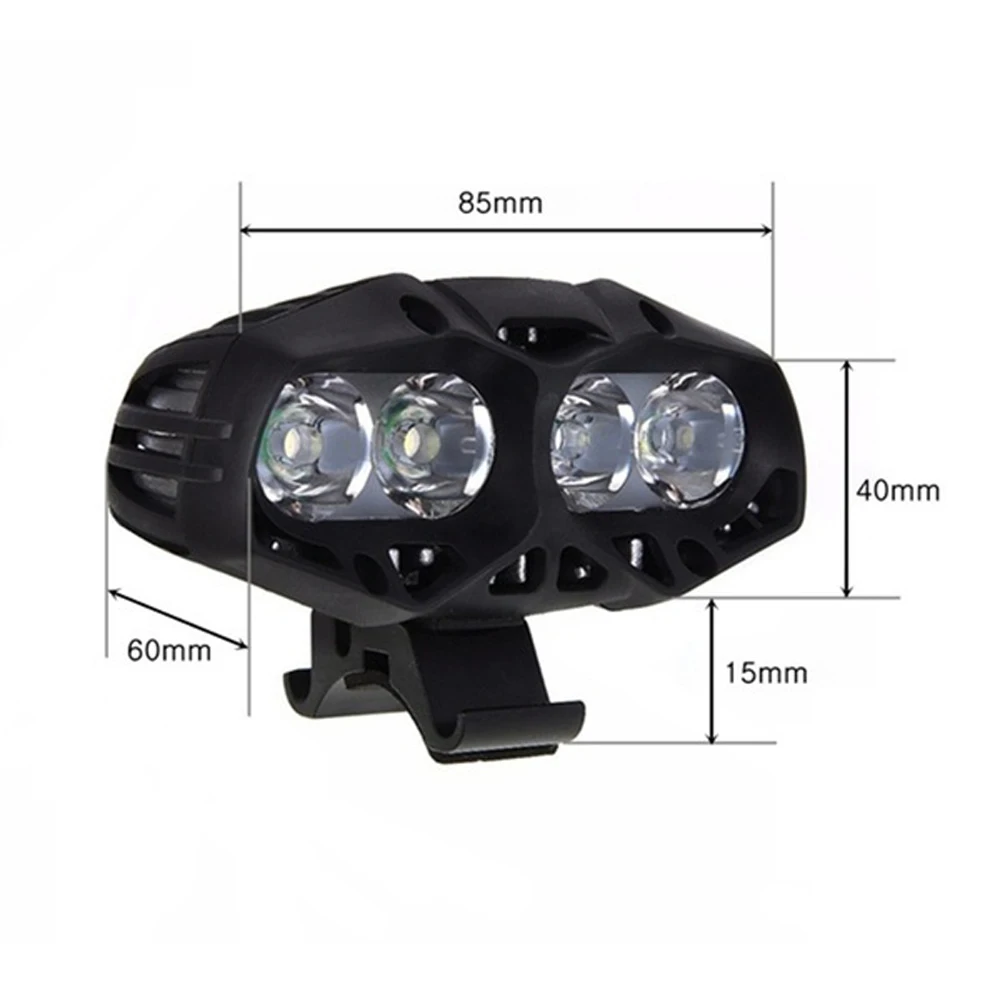 Discount 4*T6 LED Bicycle Lights Waterproof 8800LM Bike Front Light Rechargeable Flashlight For Bicycle Lantern Headlight Cycling Torch 6