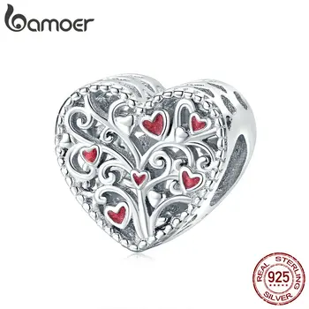 bamoer Authentic 925 Sterling Silver Red Enamel Heart Life Tree Heart-shape Charm for Original Silver Bracelet or Bangle BSC279
bamoer Authentic 925 Sterling Silver Red Enamel Heart Life Tree Heart-shape Charm for Original Silver Bracelet or Bangle BSC279