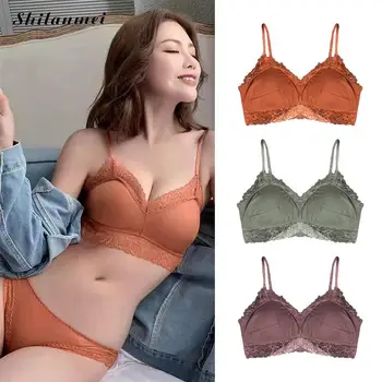 Girl Sexy Bra Lace Push Up Ultrathin Non-Convertible Straps Korea Embroidery Wireless Bralette Bust Bodice Lingerie Women Bras 
Girl Sexy Bra Lace Push Up Ultrathin Non-Convertible Straps Korea Embroidery Wireless Bralette Bust Bodice Lingerie Women Bras