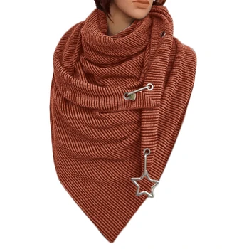 Women Winter Warm Thicken Oversized Large Scarf with Button Hook Star Pendant Solid Color Ribbed Triangle Shawl Wrap Bib
Women Winter Warm Thicken Oversized Large Scarf with Button Hook Star Pendant Solid Color Ribbed Triangle Shawl Wrap Bib