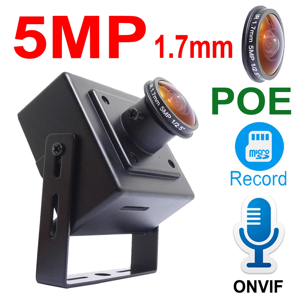 JIENUO 5MP POE Panoramic Mini Camera Ip Audio Cam Cctv Security Surveillance High Definition 1.7mm Lens Cam Onvif HD Home Camera
JIENUO 5MP POE Panoramic Mini Camera Ip Audio Cam Cctv Security Surveillance High Definition 1.7mm Lens Cam Onvif HD Home Camera