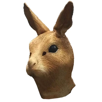 Brown Rabbit Animal Head Latex Mask Bunny Costume Halloween Party Cosplay for Adult Props
Brown Rabbit Animal Head Latex Mask Bunny Costume Halloween Party Cosplay for Adult Props