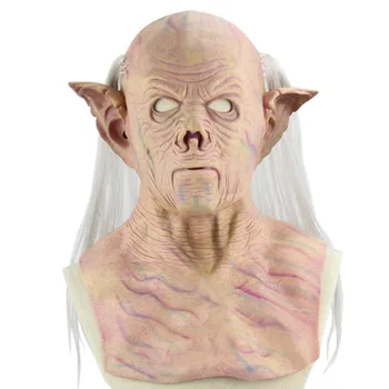 

V Unique Stage Performance Props Halloween Bar Party Supplies Waterproof Environment-friendly Scary Latex Alien Pharaoh Mask