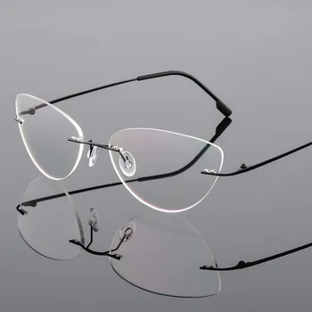 Foldable Ultra-light MemoryTitanium Cat Eye Glasses Frame Men Women Rimless Eyeglasses Optical Eyewear TR90 Prescription Frame
Foldable Ultra-light MemoryTitanium Cat Eye Glasses Frame Men Women Rimless Eyeglasses Optical Eyewear TR90 Prescription Frame