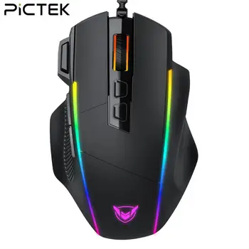PICTEK RGB Wired Gaming Mouse 8 Buttons Programmable DPI Up to 8000 Ergonomic Mice USB Computer Mouse for PC/Laptop/MacBook
PICTEK RGB Wired Gaming Mouse 8 Buttons Programmable DPI Up to 8000 Ergonomic Mice USB Computer Mouse for PC/Laptop/MacBook