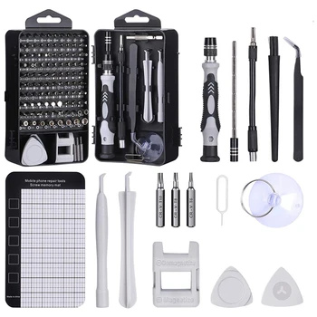 122 in 1 Laptop Repair Screwdriver Set, Precision PC, Computer Repair Kit, with 101 Magnetic Bit and 21 Practical Repair Tool
122 in 1 Laptop Repair Screwdriver Set, Precision PC, Computer Repair Kit, with 101 Magnetic Bit and 21 Practical Repair Tool