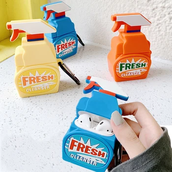 For Apple AirPods Case 3D Cute Cartoon Fresh Cleanser Bottle Funny Wireless Earphone Cover for Airpods 2 Protective Shell Bag
For Apple AirPods Case 3D Cute Cartoon Fresh Cleanser Bottle Funny Wireless Earphone Cover for Airpods 2 Protective Shell Bag