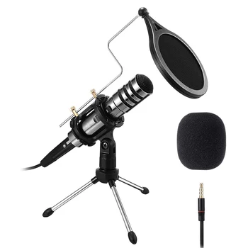Studio Online Audio Sound Recording 3.5mm Professional Condenser Microphone Mic Chatting Network Teaching Video Conferencing
Studio Online Audio Sound Recording 3.5mm Professional Condenser Microphone Mic Chatting Network Teaching Video Conferencing