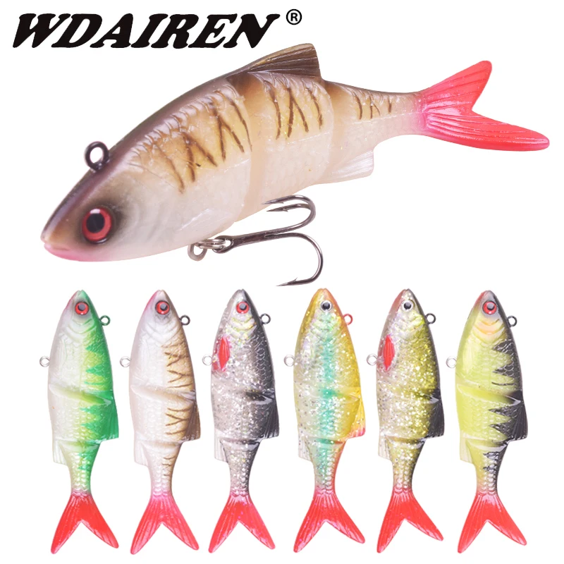 1Pcs soft Fishing Wobblers Pike Fishing Lures 12cm 31g Multi Jointed Sections Artificial Silicone Baits Trolling Carp Fishing
1Pcs soft Fishing Wobblers Pike Fishing Lures 12cm 31g Multi Jointed Sections Artificial Silicone Baits Trolling Carp Fishing