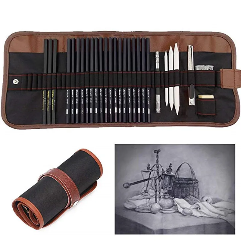 Marie’s 29 Pieces Painted Pencil Set 8 Pieces Sketch Toolkit Fine Art Supplies Cross Border Amazon Hot Selling
Marie’s 29 Pieces Painted Pencil Set 8 Pieces Sketch Toolkit Fine Art Supplies Cross Border Amazon Hot Selling