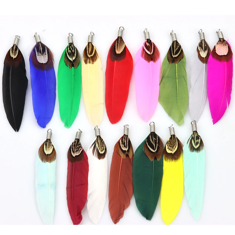 10Pcs/Lot Natural Feather Tassel Pendant for Necklace Bracelet Jewelry Making DIY Jewelry Accessories Charm
10Pcs/Lot Natural Feather Tassel Pendant for Necklace Bracelet Jewelry Making DIY Jewelry Accessories Charm