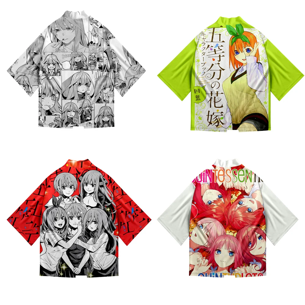 3D The Quintessential Quintuplets Cartoon Loose Japanese Cardigan Kimono Women Men Harajuku Comic Sun protection shirt Clothing
3D The Quintessential Quintuplets Cartoon Loose Japanese Cardigan Kimono Women Men Harajuku Comic Sun protection shirt Clothing