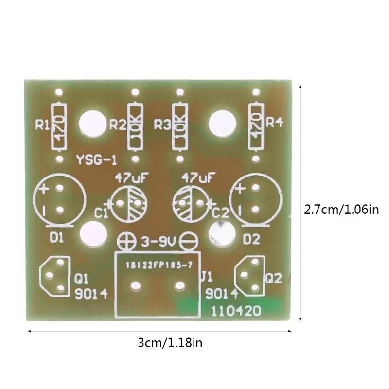 1Set Electronic DIY Making Kits Breathing Light Repair Parts Flashing Lamp Electronic Circuit Board Tools